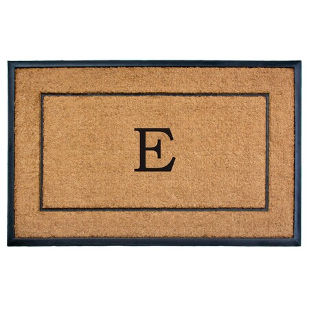 Calloway Mills Monogram Door Mat, Black, Natural, 30 in W x 48 in L 101633048E